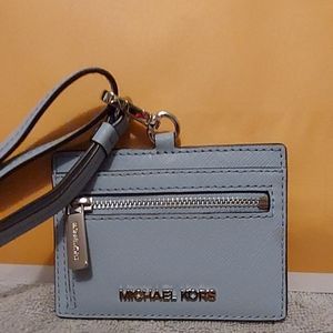 Michael Kors jet set travel East West ID card case wallet lanyard